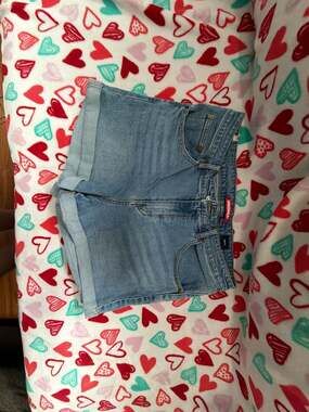 UNIONBAY Mom Fit High Waisted Cuffed Denim Shorts